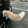 Electric Plush Tail Sound & Remote Control Car Tail with Realistic Wagging Motion Realistic Faux Fur Tail for Car Exterior Decoration And Cosplay