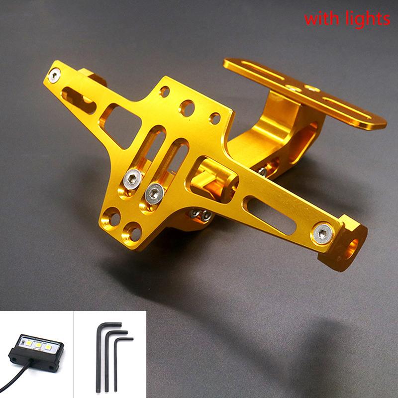 Suport de montare a plăcuței de înmatriculare din spate a motocicletei modificată din aluminiu CNC reglabil MSX