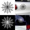 Spider Web Style Car Body Window Sticker Reflective Decal Decor Accessories