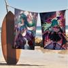 Girl Game M-morrigan Aensland Microfiber Beach Towel Absorbent Quick Dry Soft Yoga Swimming Resort Mountain Climbing Towel