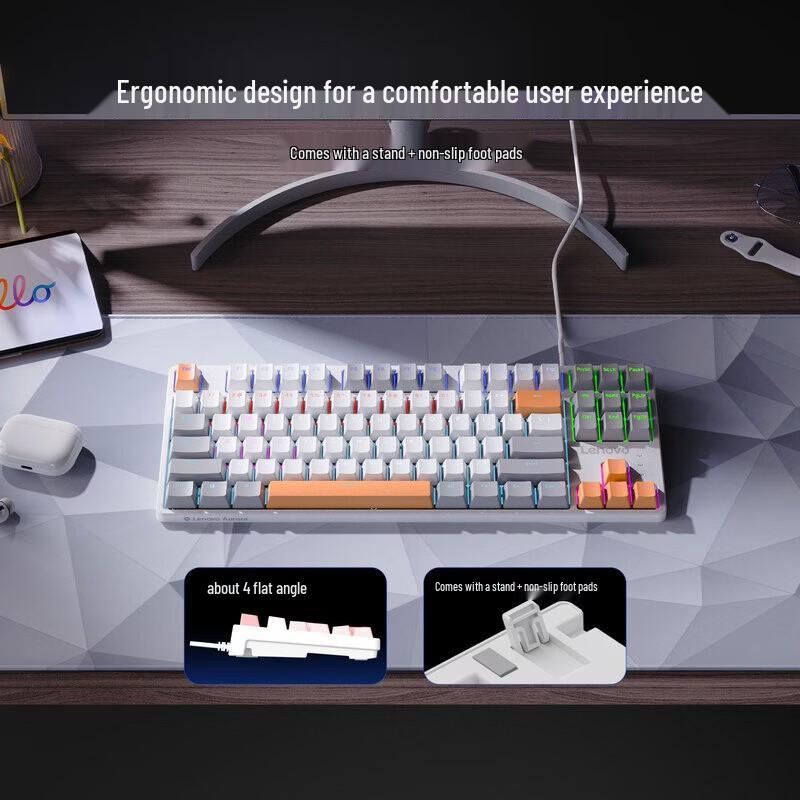 Lenovo Aurora Series 87-Key Hot-Swappable Mechanical Keyboard