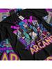 Jinx Arcane Vi T-Shirt Japanese Anime Cartoon Jinx Arcane Graphic Tee All Size