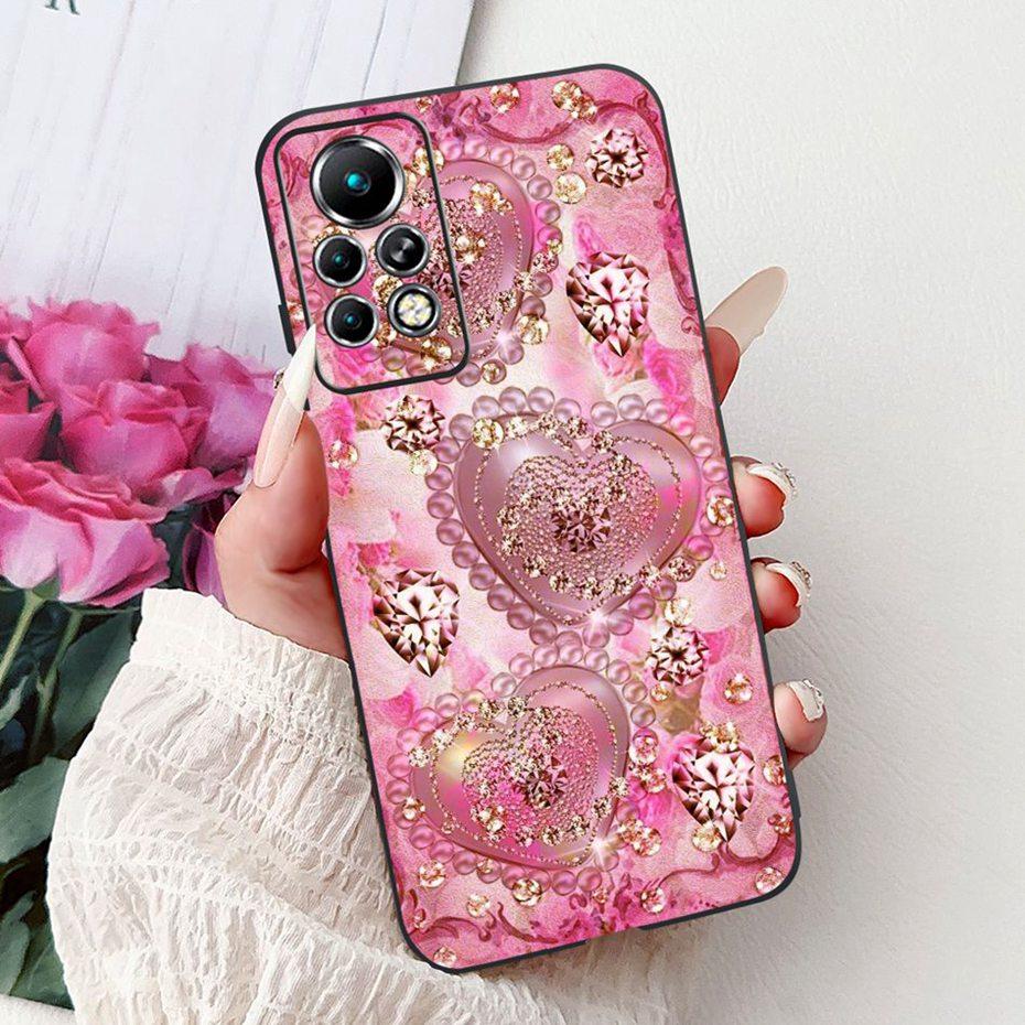 New Design Phone Case For Infinix Note 11 Pro 11S X697 X698 X663 Black Silicone Soft Back Cover For Infinix Note11 11S 11Pro