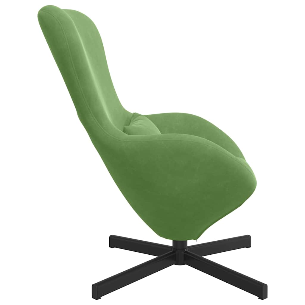 Egg Chair Light Green 63 x 73 x 90 cm Velvet