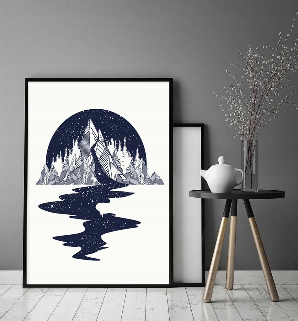 Picture Poster In a Frame 53x73 Cm Mountains P1090