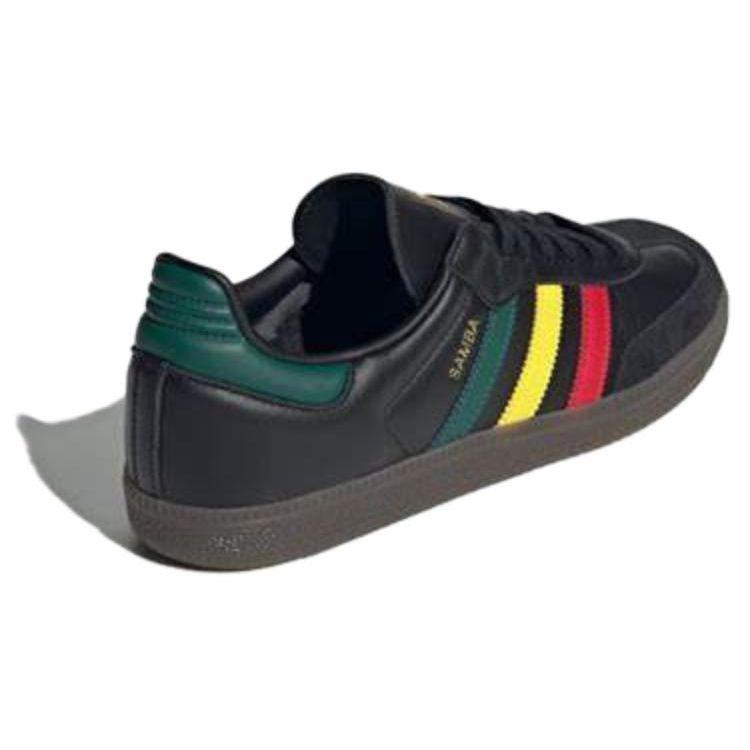 adidas Samba OG Rasta - чорні кросівки унісекс Core-Black Yellow Collegiate-Green IH3119