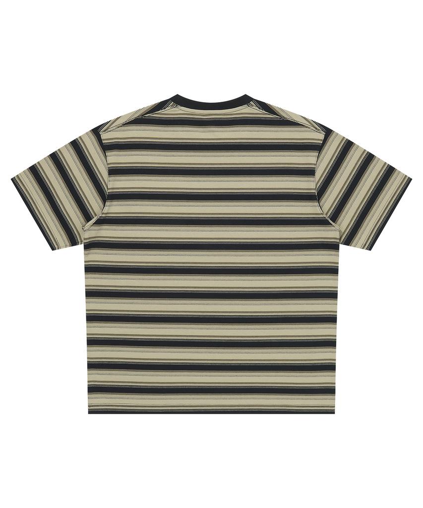 Syupeodeulai Logo Stripe T-Shirt Beige Sduiscq23Beg