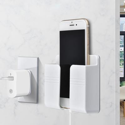 Support mural pour téléphone portable, support multifonction, boîte de rangement pour télécommande, crochet de chargeur, station de charge pour câble