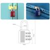 Travel 3 Dial Digit Luggage Padlock Dormitory Cabinet  Lock Password Lock Backpack Zipper Lock