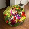 1pc Masha and the Bear Automatic Folding Umbrella, Portable Collapsible Design, Casual Outdoor Accessory L1127084
