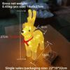 Reindeer Christmas Ornament Acrylic Sculpture With Waterproof Ip44 For Festive Decorations And Outdoor Use