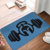 Bodybuilding Fitness Powerhouse Gym Front Door Mat Anti-Slip Outdoor Mat Absorbent Doormat Garden Garage Entrance Rug  Floor