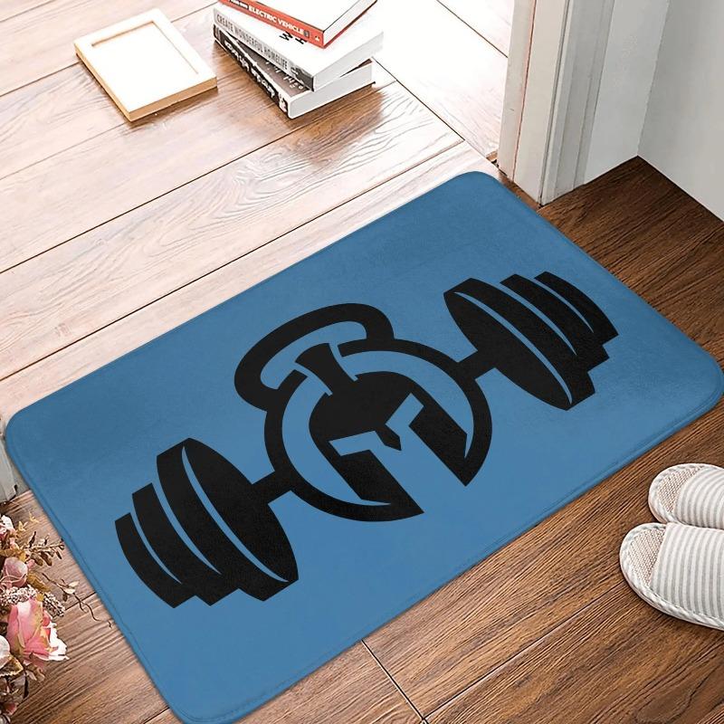 Bodybuilding Fitness Powerhouse Gym Front Door Mat Anti-Slip Outdoor Mat Absorbent Doormat Garden Garage Entrance Rug Floor