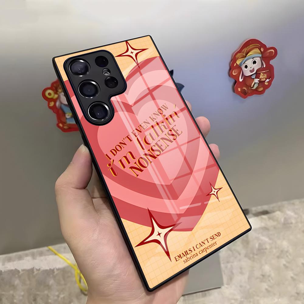 Singer S-Sabrina Carpenter Phone Case For Samsung S26 S25 Ultra S23 S22 S24 S20 Fe S21 Plus A54 A53 A16 Glass Cover