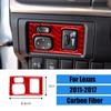 Red Carbon Car Interior Dim Light Panel Trim Sticker For Lexus CT200h 2011-2017