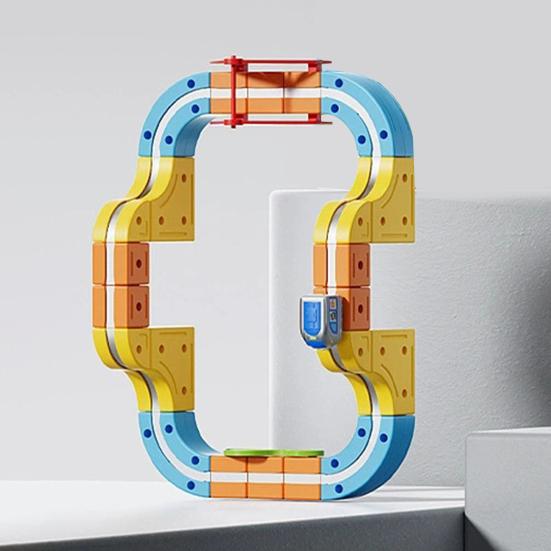 1 Set Magnetic Track Train Toy Kit Kids DIY Rail Building Gravity-Defying