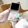 Korean Style Bow Flip Case for Samsung Z Flip7/Z Flip6 - Drop-Proof, Creative Design for Women