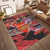 Dywanik podłogowy Arsenal Football Team Collage Logo klubu Nadruk zawodnika Antypoślizgowy Prostokątny dywanik podłogowy Dywan do dekoracji salonu fana piłki nożnej