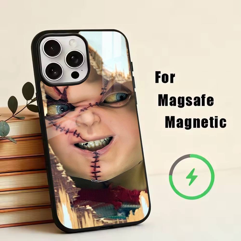Chucky Scary Doll  Phone Case For iPhone17,16,15,14,13,12,11 Plus,Pro Magnetic For Magsafe Wireless Charging