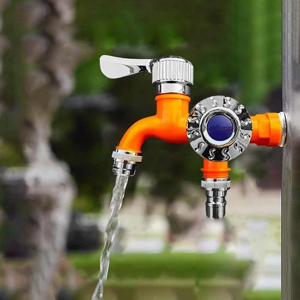 Dual-head Quick-Open Washer Faucet Resistant Sturdy Water Spigot Splitter For Laundry Room