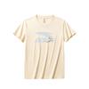 Comfortable Casual Simple Round Neck Pullover Versatile Short Sleeve T-Shirt Women Tops Light-Yellow 962528101-2