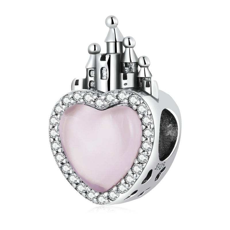 BAMOER 925 Silver Charm Spiritual Heart Infinity Pendant Fits Charm Bracelets, 925 Silver Lucky Charm SCC1745