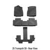 Compatible with 25 Trumpchi Xiangwang S9 models: 3D High-Edge TPE Floor Mats, Anti-Slip Interior Accessories.