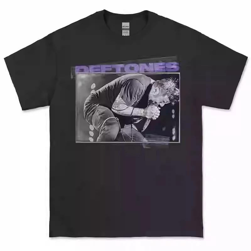 2025 Deftones Baumwolle Sänger Band T-Shirt Herren Damen Hip Hop Rock T-Shirt Mode Kurzarm T-Shirt Sommer Übergroße T-Shirts Tops