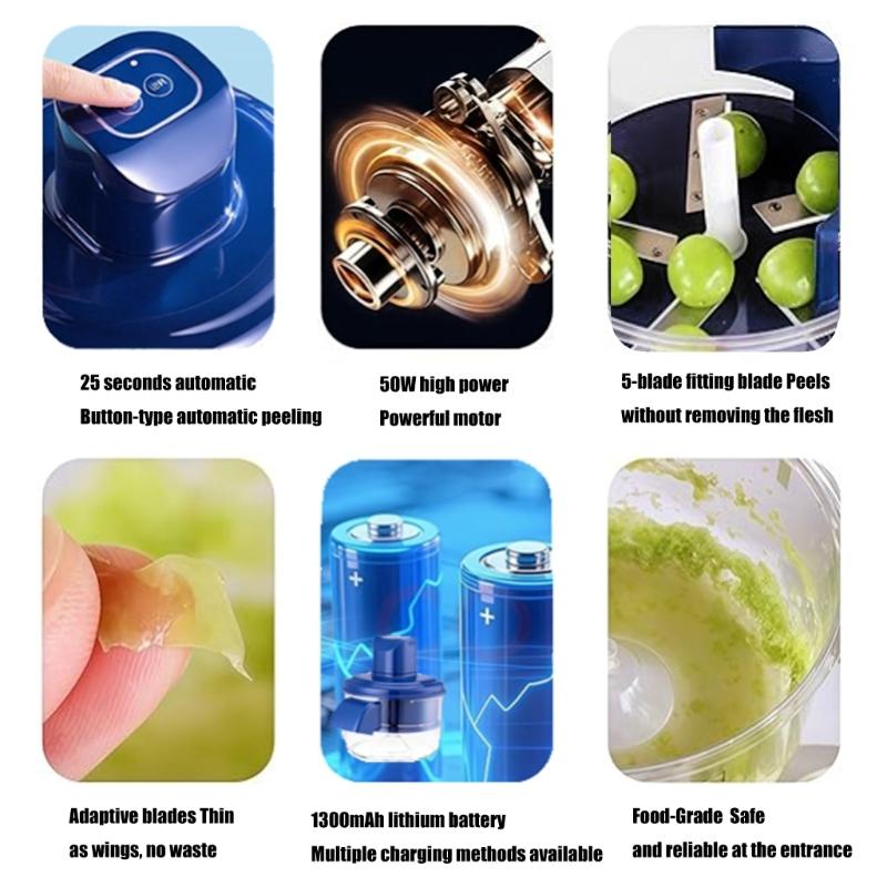 Automatic Electric Fruit Peeler Machine For Home Use Efficient Peeling Tool For Grape Garlic Tomato Cherries
