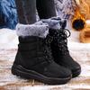 Women's High-Top Snow Boots Winter New Plus Velvet Lining Outdoor Boots Thick Sole Warm Plus Size Snow Shoes