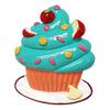 3D Cupcake Fridge Magnet Simulation Dessert Resin Refrigerator Magnet Home Office Kitchen Locker Simulation Food Decoration