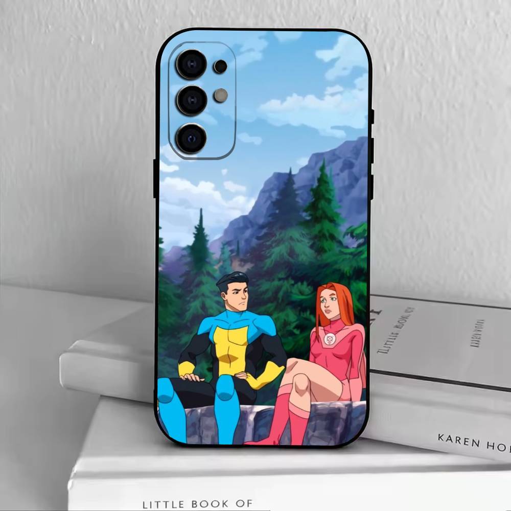 Funny I-Invincible Phone Case For Samsung S25,S24,S21,S22,S23,S30,Ultra,S20,Plus,Fe,Lite,Note,10,Black Cover