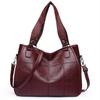 Luxusná značka Vintage Kabelka pre ženy Veľkokapacitná Mäkká PU Koža Taška cez rameno Crossbody Taška Retro Nákupná Patchwork Tote ARI