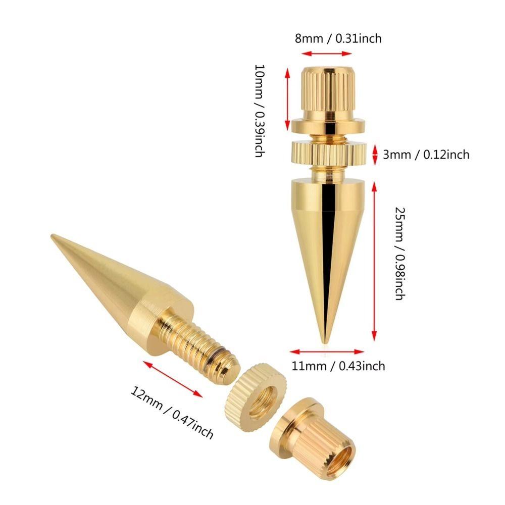 Gold Speaker Spikes Copper Copper Isolation Stand Speaker Feet Pad DVD Player
