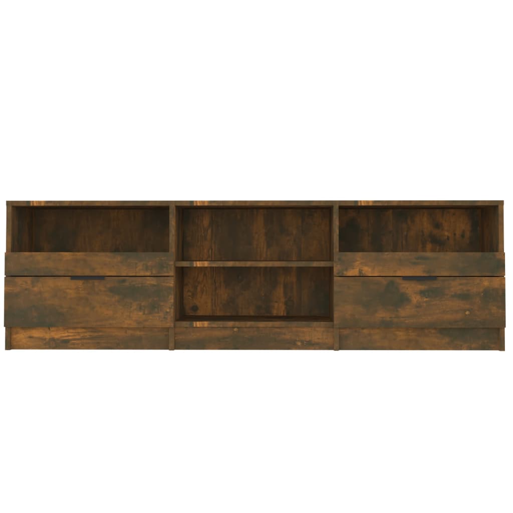 TV Cabinet Smoked Oak 150 X 33.5 X 45 Cm Engineered Wood