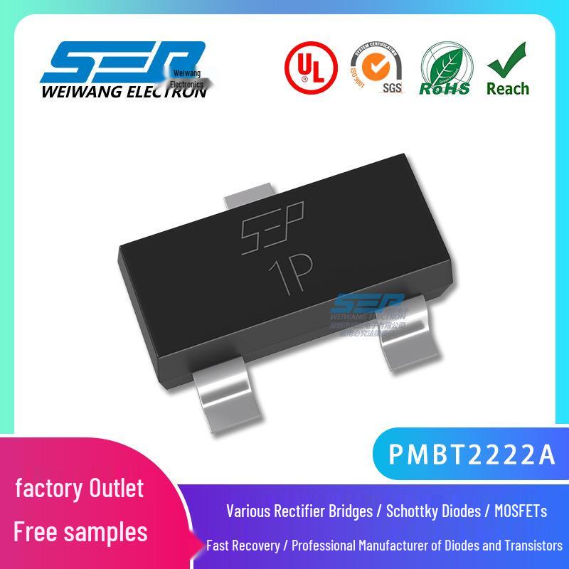 SEP PMBT2222A NPN Transistor, Screen Printing, SOT-23, 600mA, 40V, Surface Mount
