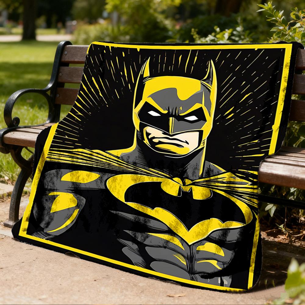 1 Stück Batman, Superheld Outdoor Flanell Überwurfdecke Weich, Leicht & Warm für Sofa, Bürostuhl, Camping & Reisen Strapazierfähiges Polyestergewebe