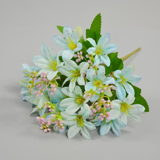 Fleur Artificielle 18 Fourches Arrangement Floral Réaliste Vif Scène de Table Branche de Fleur Artificielle Décoration de Maison