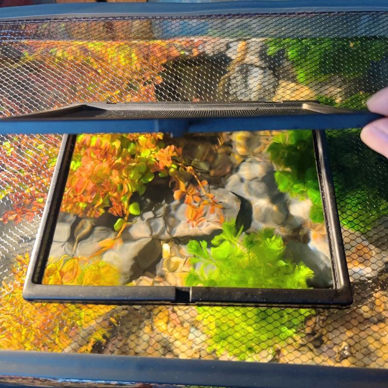 Sturdy Magnetic Fish Tank Lid Cover Diy Easy Installation Fish Tank Mesh Lid Cover Turtle Tank Net Fish Tank