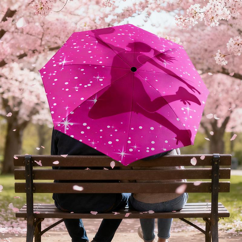 1pc Basketball Player Pattern Umbrella Design Automatic Opening and Closing Umbrella, High-quality Travel Umbrella, c1128252