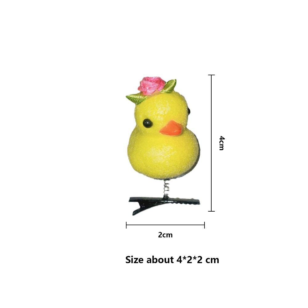 10pcs Little Yellow Duck Spring Hair Clip Cartoon Duckbill Clip Headwear Hair Accessory