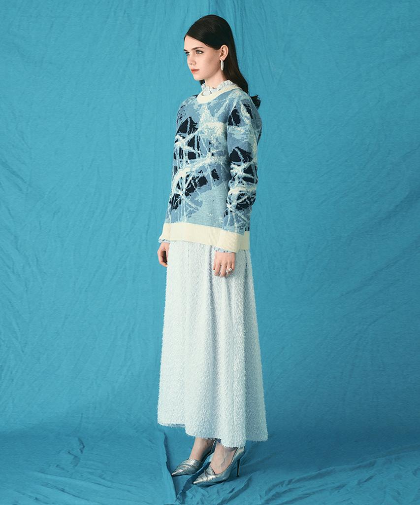 Aiseugadeuneiogongpal Cracked Ice Jacquard Knit