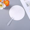 10Pcs Round Hand Fan Blank Diy Chinese Hand Fan Stage Performance Hand Fan Wall Decoration For Diy Craft Make Hand Graffiti Fan