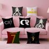 CR7 CCristiano RRonaldoS Cushion Cover Pillow Case Soft Friendly Fabric  Concealed Zipper