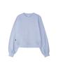 WILLIWAW STUDIO Ww Puff Sleeve Crop Sweatshirt [Sky Blue]