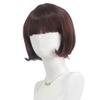 Einzigartige Mode mit mehreren synthetischen kurzen geraden Bob-Perücken mit Pony für Damen und Mädchen Cosplay Kostüm Party Geschenke