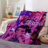 Customizable KPop Demon Hunters35 Throw Blanket – Personalized Name, All-Season Cozy Snug Blanket, Machine Washable, Personalized Blanket