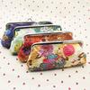 Women's Coin Purse Cotton Embroidery Flower Handbag Hasp Pouch Wallet Money Bag