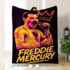 Purple Rock Legend Portrait Printed Flannel Blanket for Bedroom, Living Room, Sofa, and Nap