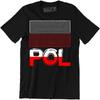 Poland Font Red White Flag Polska Polish Country Pol Unisexs T Shirt Vintage Slightly Breathable Homme Fashion Unisex